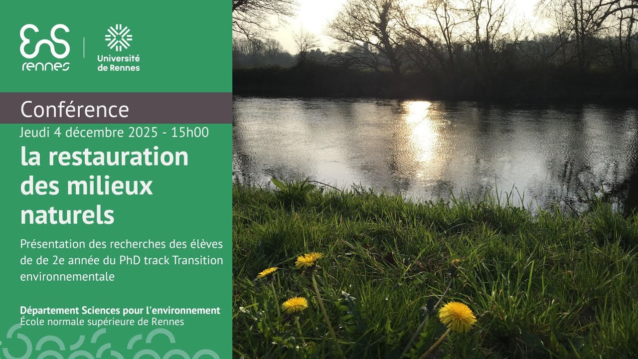 Conférence sur la restauration des milieux naturels