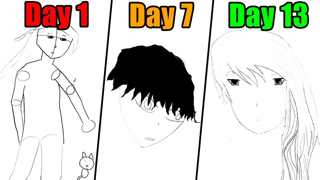 How much have I improved from 2 weeks of art | 2 Week Art Review