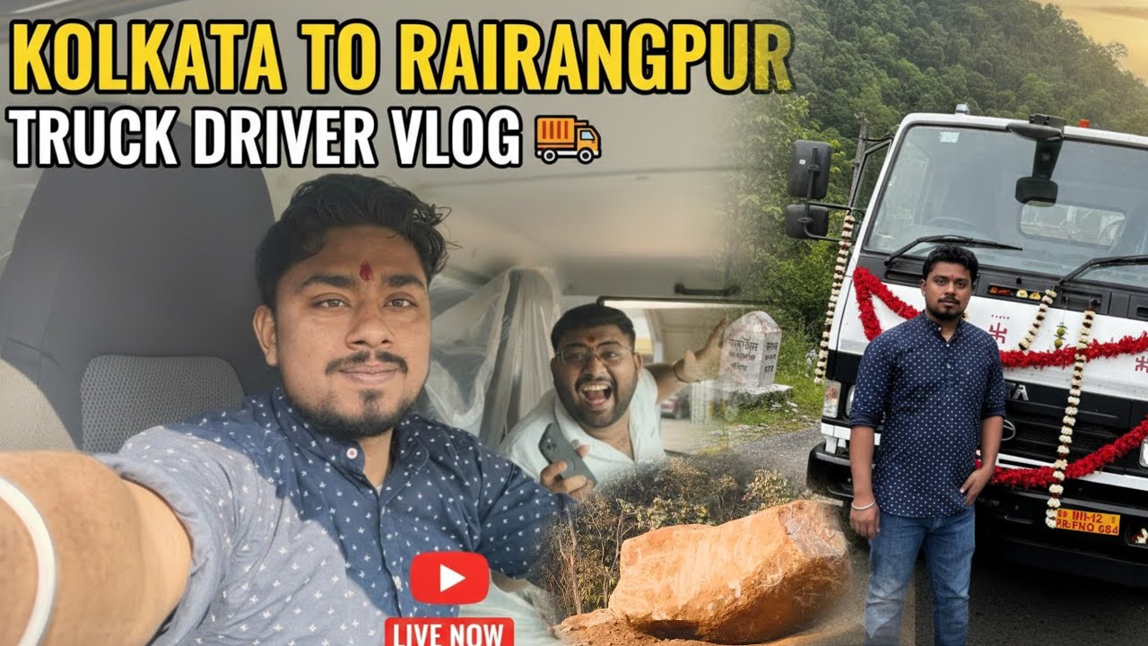 Kolkata to Rairangpur Truck Journey || Crossing Bangriposi Ghat / Babusaheb swag Vlogs 