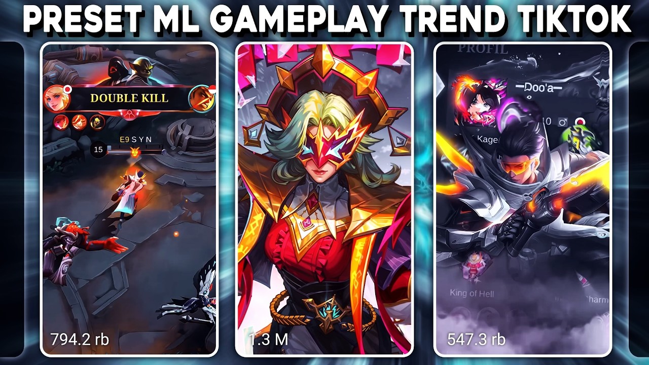 KUMPULAN PRESET GAMEPLAY AM ML VIRAL TREND TIKTOK 😈