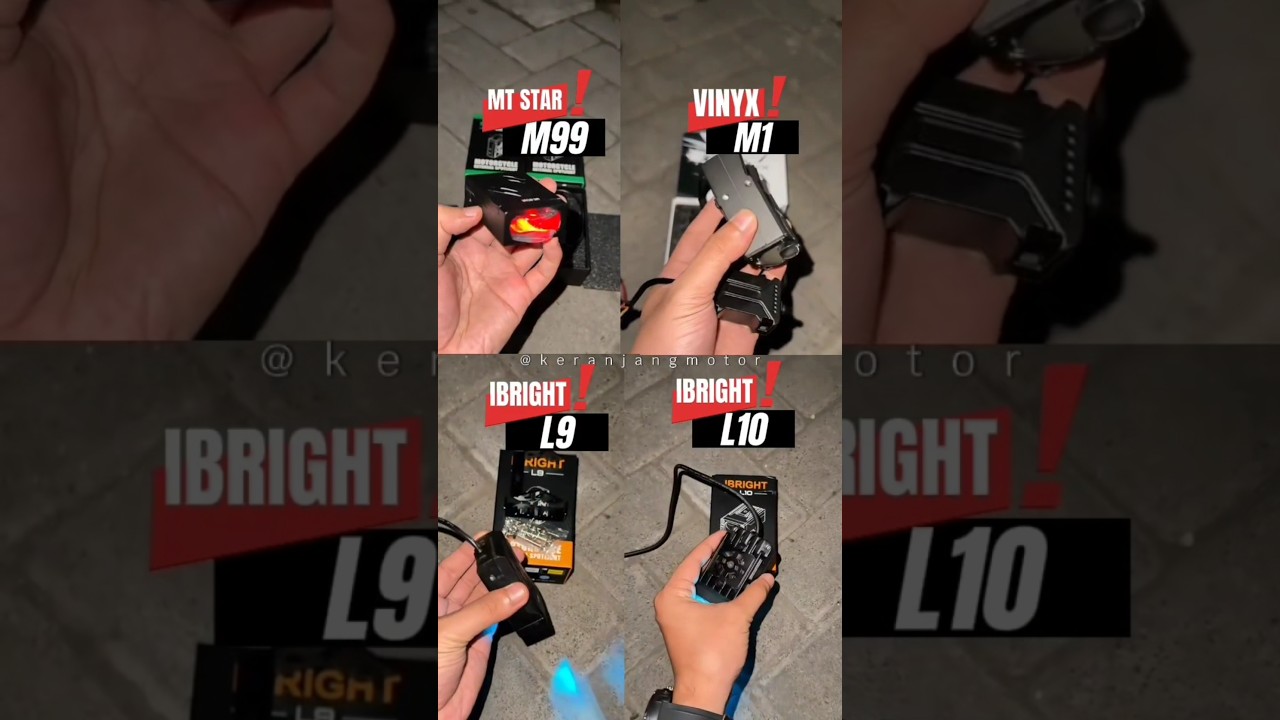 4 Rekomendasi Lampu Tembak Slim Cahaya Biled #lamputembak #rekomendasi #ibright #vinyx #mtstar #fyp