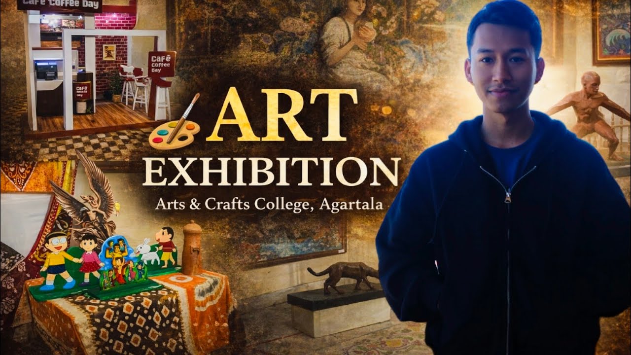 ART EXHIBITION🎨👨🏻‍🎨 | Arts & Crafts College, Agartala