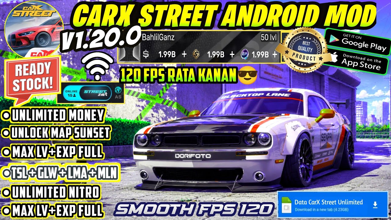 Update!! CarX Street MOD APK v.1.19.1 Gameplay - Unlimited Money Gold & Premium Car Anti Ban 2026