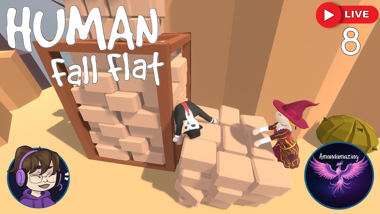 Co‑Op Chaos Continues! 🧩 Human Fall Flat Ep. 8 w/ AMANDAMAZING 🎮💥