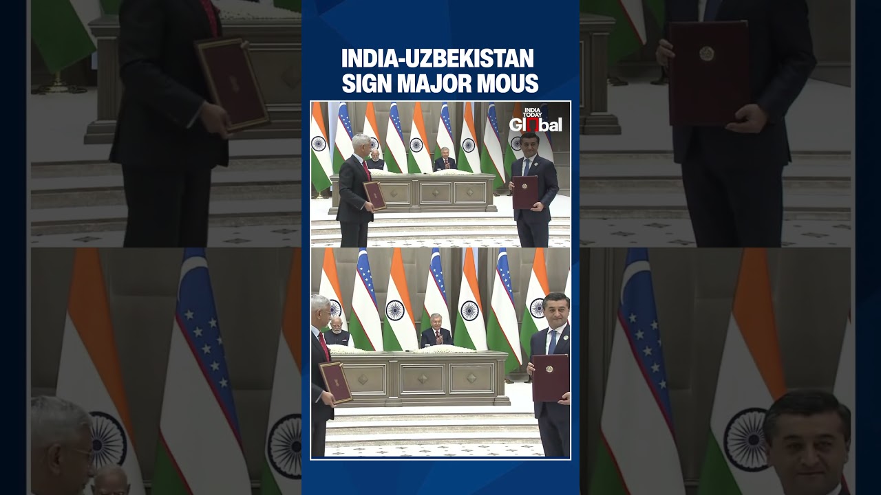 India-Uzbekistan Sign Key MoUs in Presence of PM Modi And Mirziyoyev In Tashkent