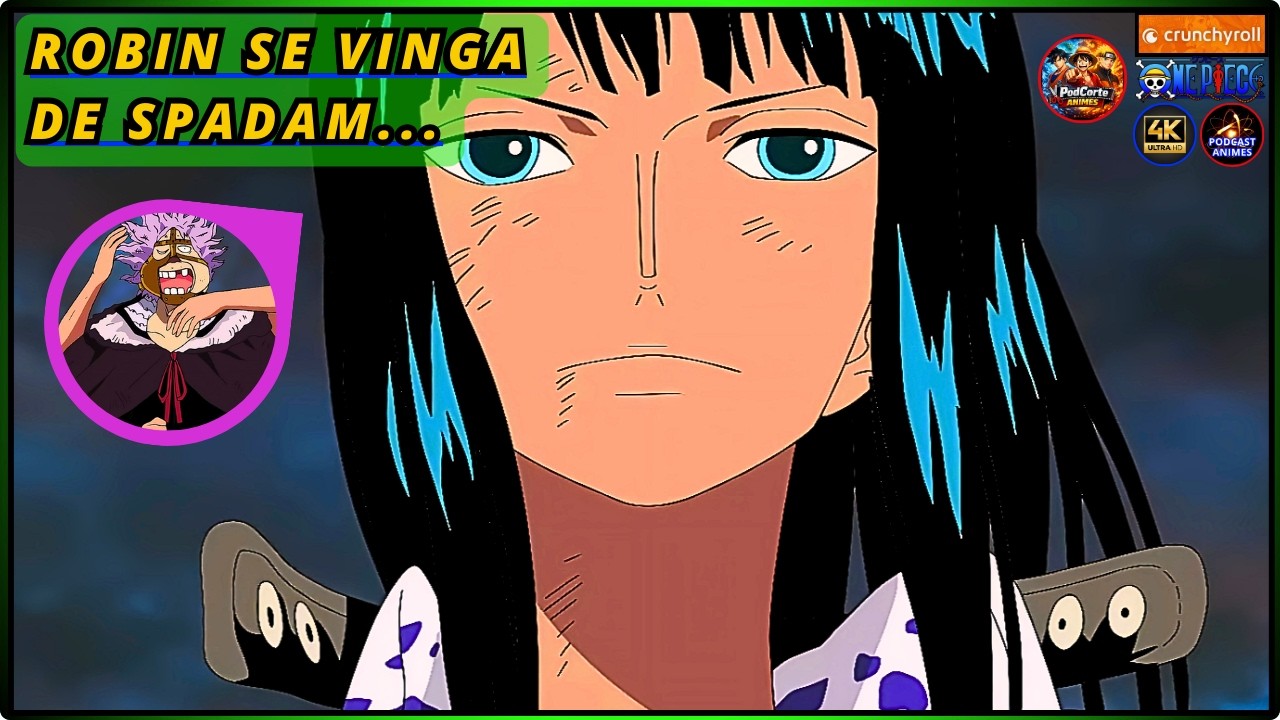 NICO ROBIN SOLTA SUA F&Uacute;RIA E SE VINGA DE SPANDAM DUBLADO! LUFFY QUASE MATOU ROB LUCCI