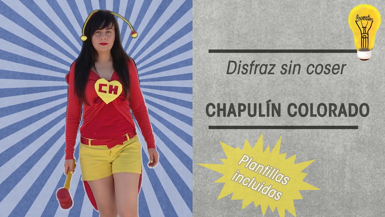 Como hacer un disfraz sin coser CHAPULÍN COLORADO *Fácil - Be-creative