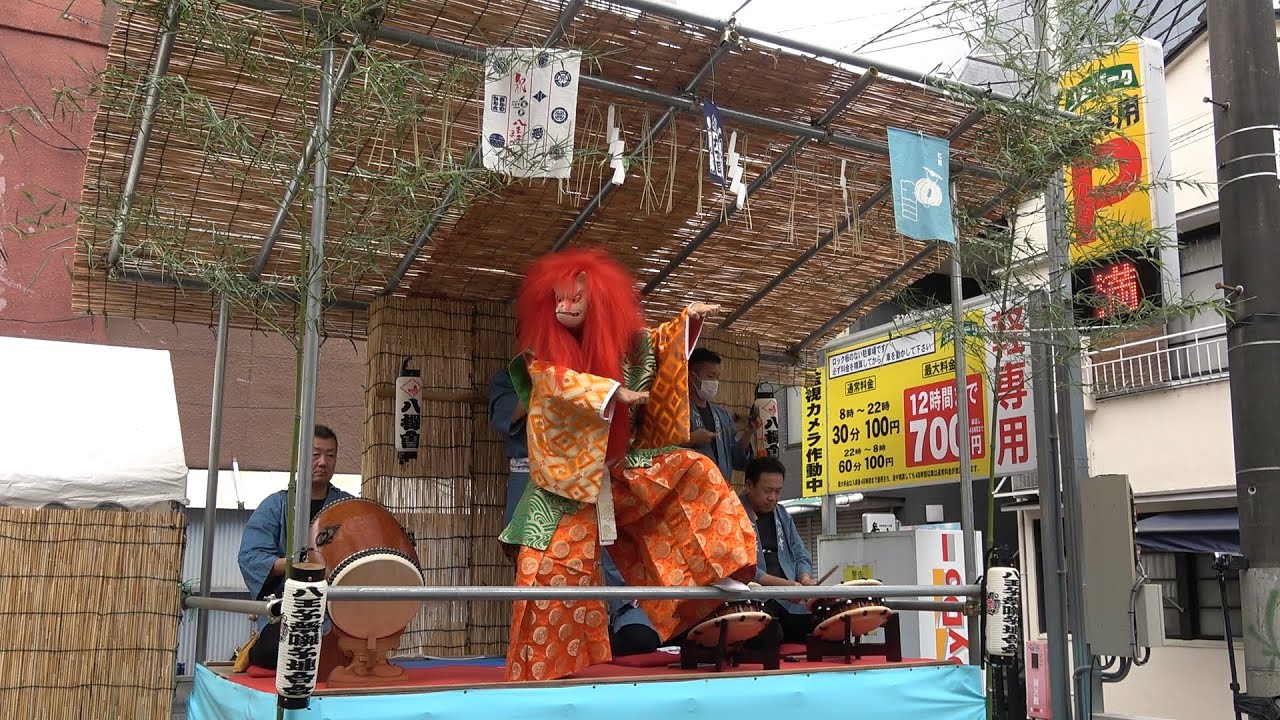 祭囃子の演奏 まちなか休憩所「八王子宿」オープニングイベントにて 八櫻會