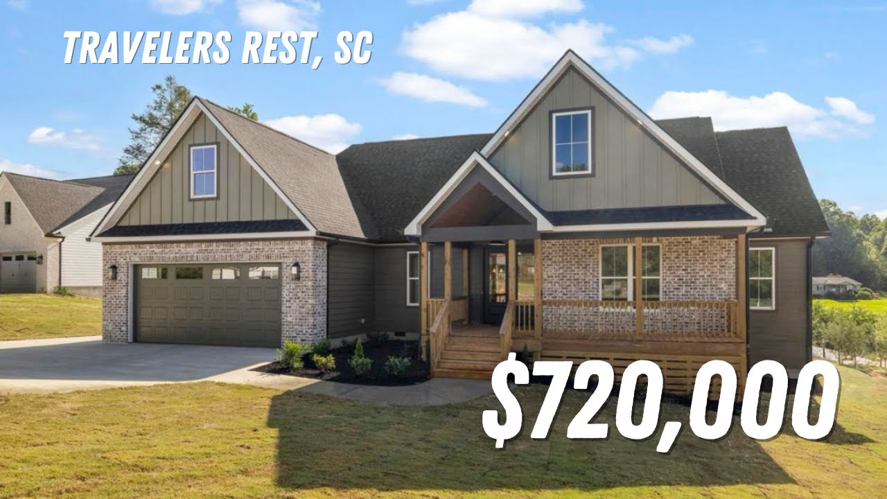 BEAUTIFUL NEW CONSTRUCTION IN TRAVELERS REST! Home Tour!