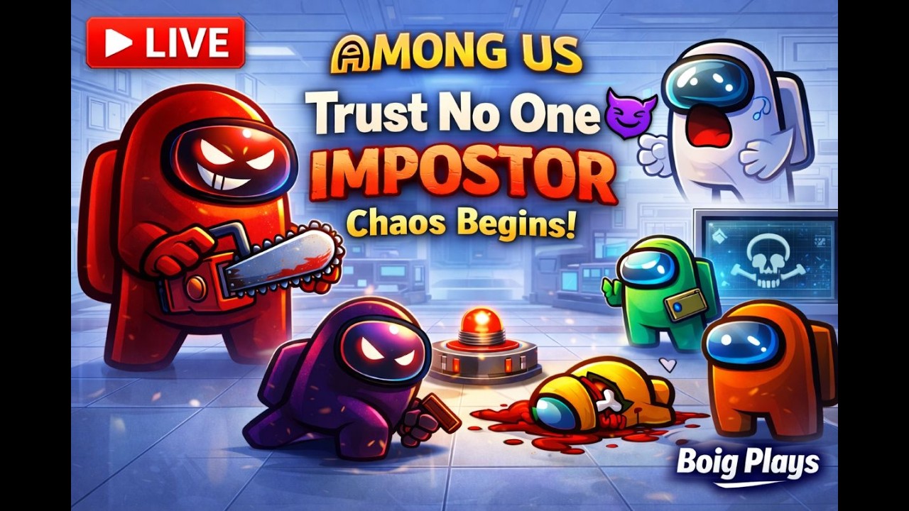🔴 Among Us LIVE | Trust No One 😈 Impostor Chaos Begins! | Boig Plays