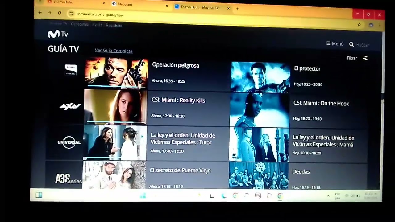 LA GU&Iacute;A DE CANALES DE MOVISTAR TELEVISI&Oacute;N.