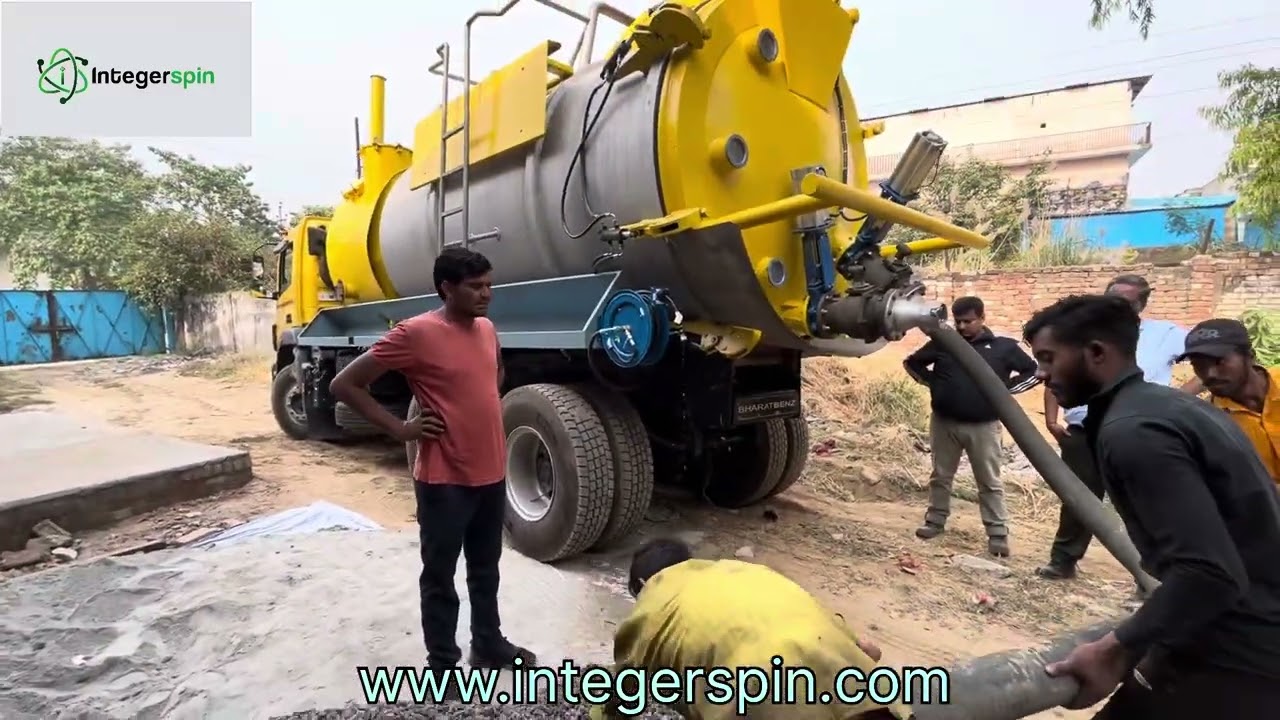 Integerspin Vacuum Truck(Super Sucker) for Dry and Wet waste.