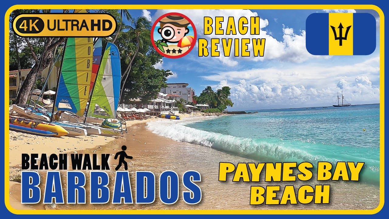🔱 Paynes Bay Beach Barbados 🇧🇧 (Peaceful and beautiful!🏖️) 4k Walking Tour / Beach Walk & Review