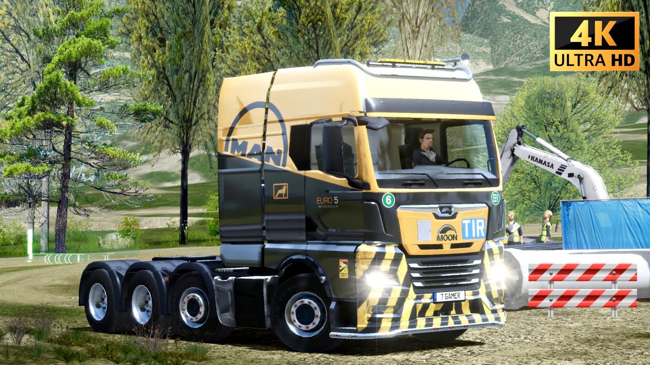 Man tgx truck in Mountain Offroad.Truckers of Europe 3. Realistic HD gameplay.#offroad #mountains 