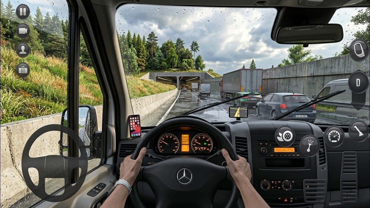 Truck Simulator: Ultimate - Mercedes Benz Sprinter POV Drive | BONN To LYON