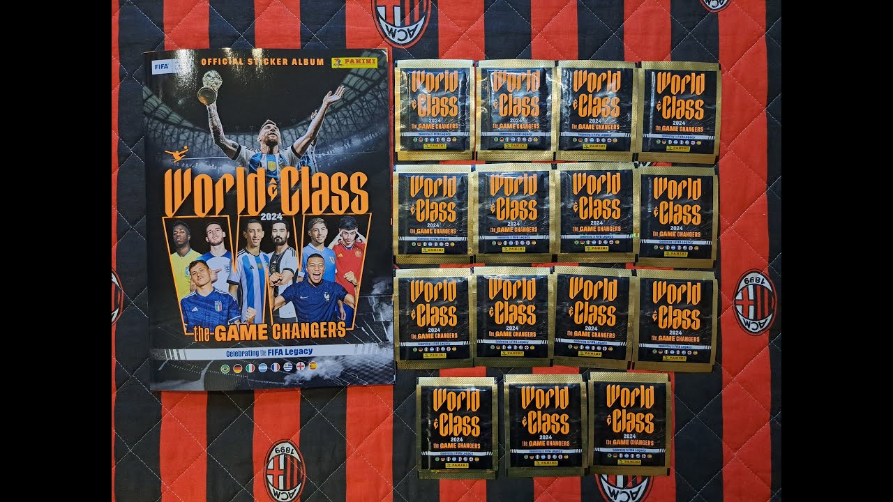 HIT!!! NOWOŚĆ!!! PANINI WORLD CLASS 2024 - KOLEKCJA NAKLEJEK - UNBOXING 15 SASZETEK!!!