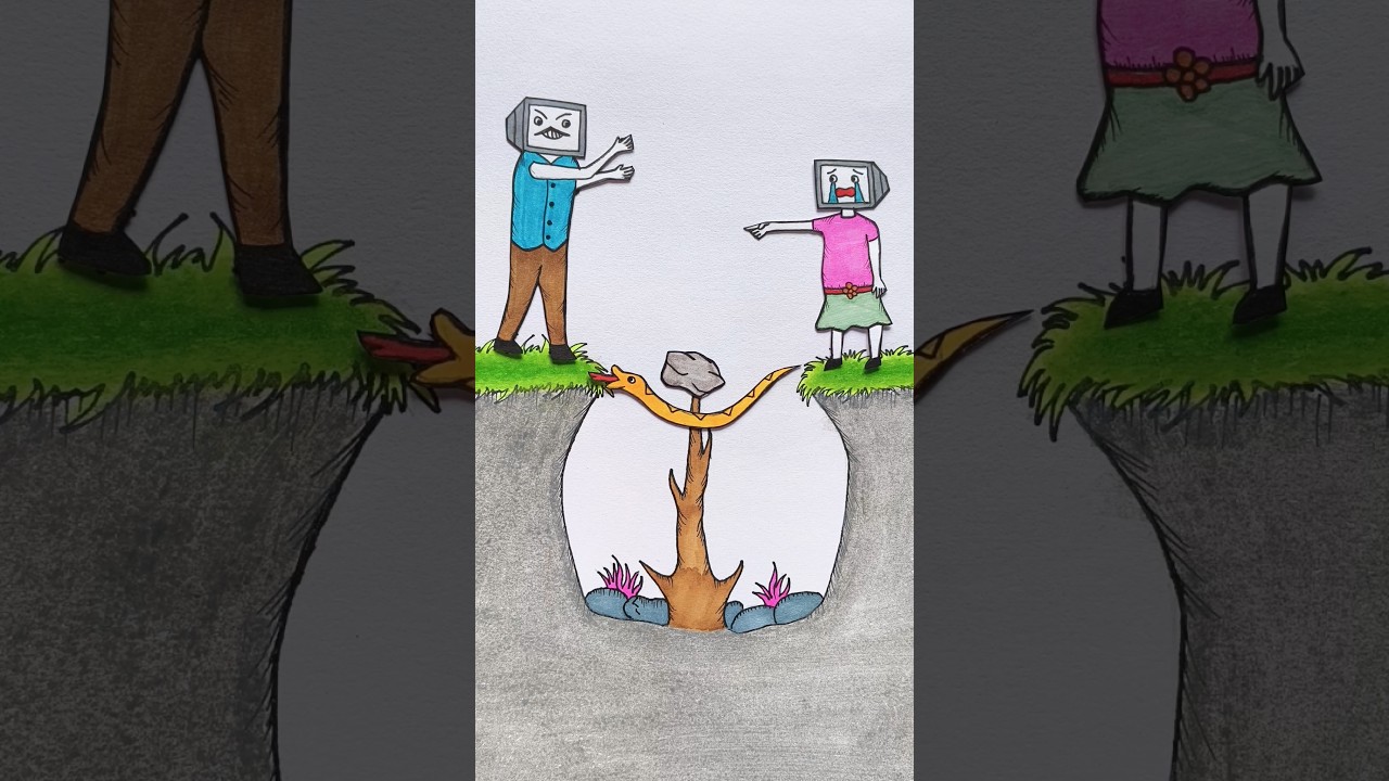 The Smartest Way to Face Your Fear 🧠😨 #shortsfeed #youtubeshorts #skibiditoilet #drawing