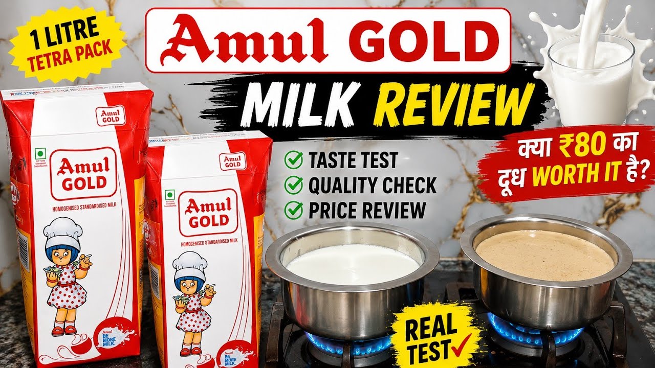 Amul Gold Tetra Pack Milk Review | Is It Worth ₹80?