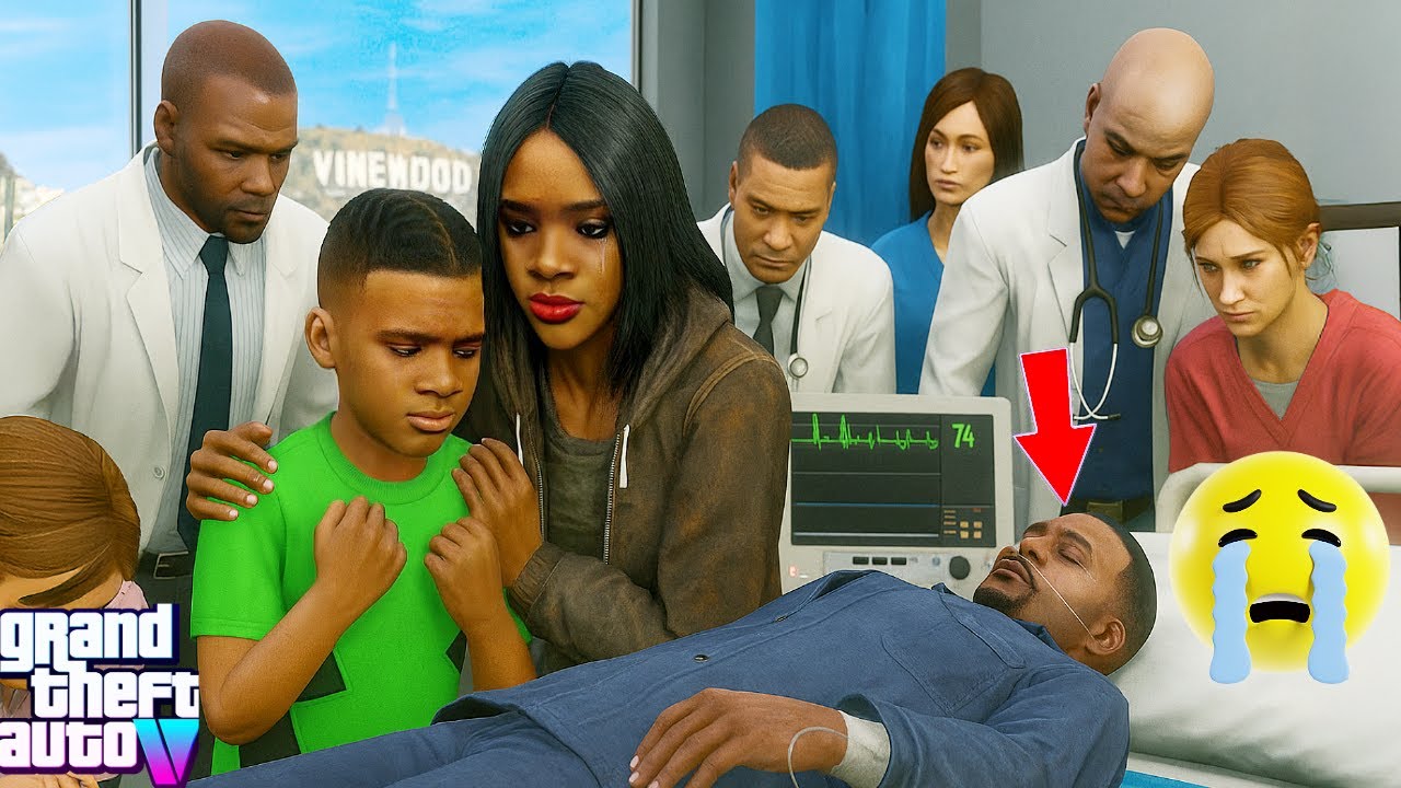 😢👶🏽💔🕯️ Kid Franklin’s Dad Is Going To Heaven😢👶🏽💔🕯️GTA 5 Kid Franklin Real Life Mod S1 EP17