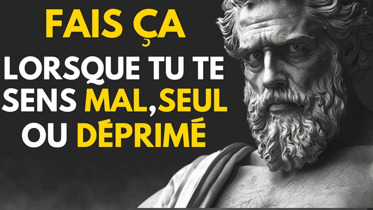 5 leçons Stoiques pour ne jamais se sentir seul ou déprimé | Marc Aurele