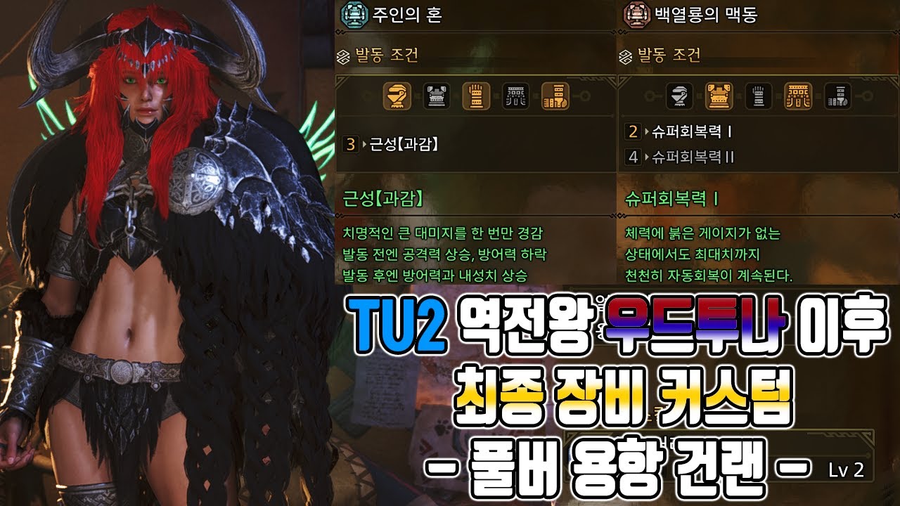 ⚜️딜 생존 유틸 스킬 다 때려박은 풀버 용항 건랜스 ㅣ몬헌 와일즈 TU2 왕참치 이후 건랜스 커스텀
