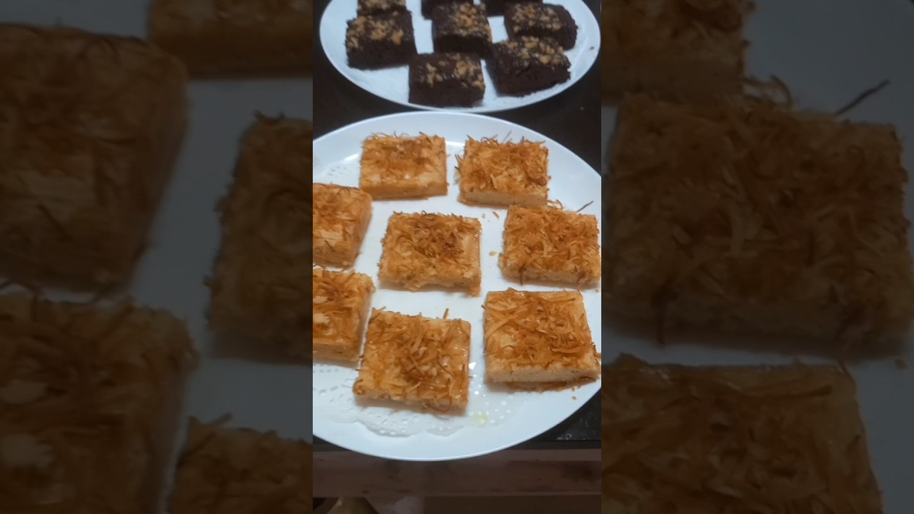 Coconut Brownie 🥥🥥#cake #shortsfeed  #shorts #trending