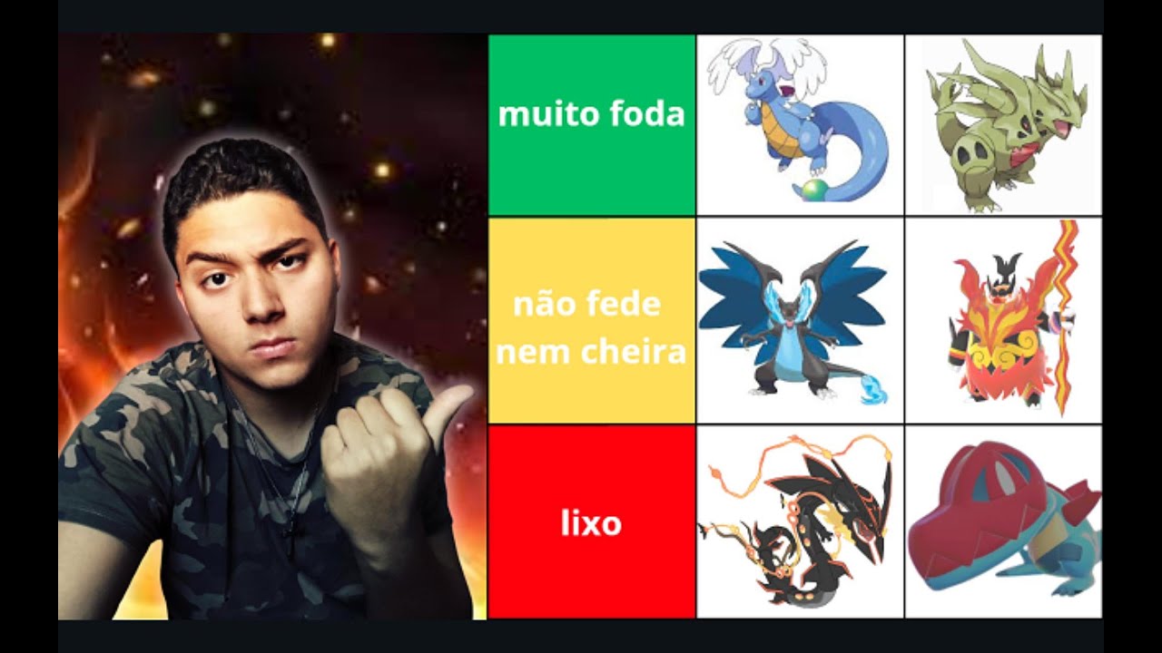 TIER LIST DE TODAS MEGAS EVOLUCÕES POKÉMON!!!!