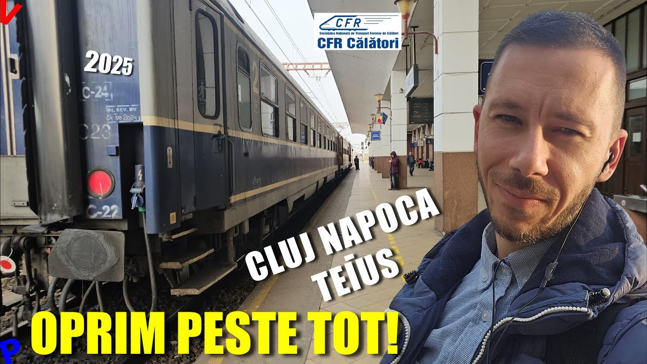 Tren clasic pe ruta Cluj – Teiuș în 2025 | Lucrări Quick Wins și vibe de altădată