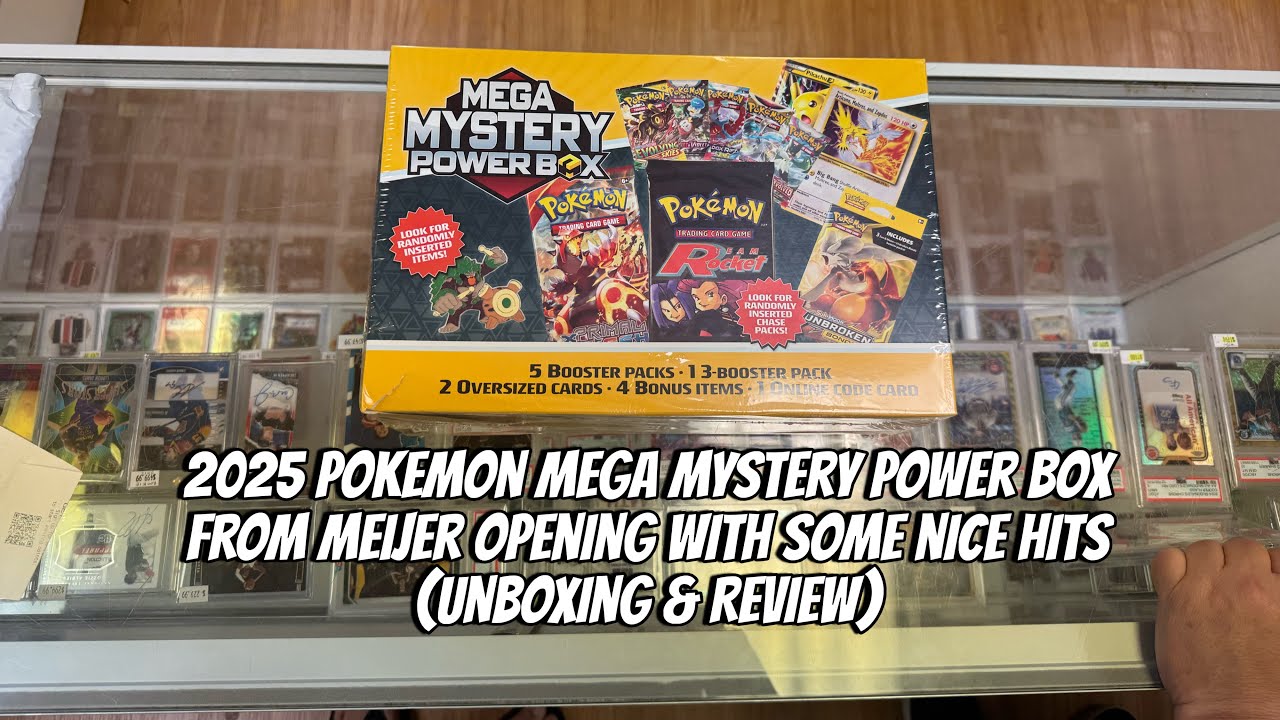 2025 Pokemon Mega Mystery Power Box от Meijer. Открытие с несколькими приятными моментами (распак...