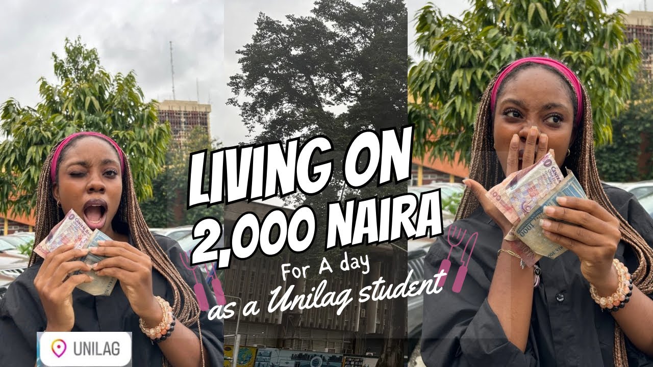 I TRIED LIVING ON 2,000 NAIRA FOR 24 HOURS AS A UNI STUDENT(UNILAG)*epic fail or pass? Uni diaries 