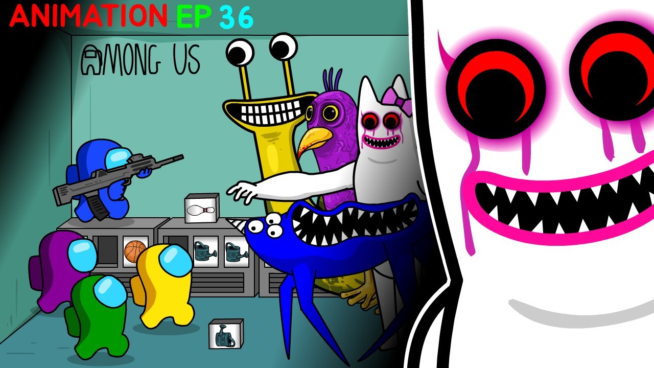 어몽어스 VS  Garten of Banban2 36화 AMONG US ANIMATION 36