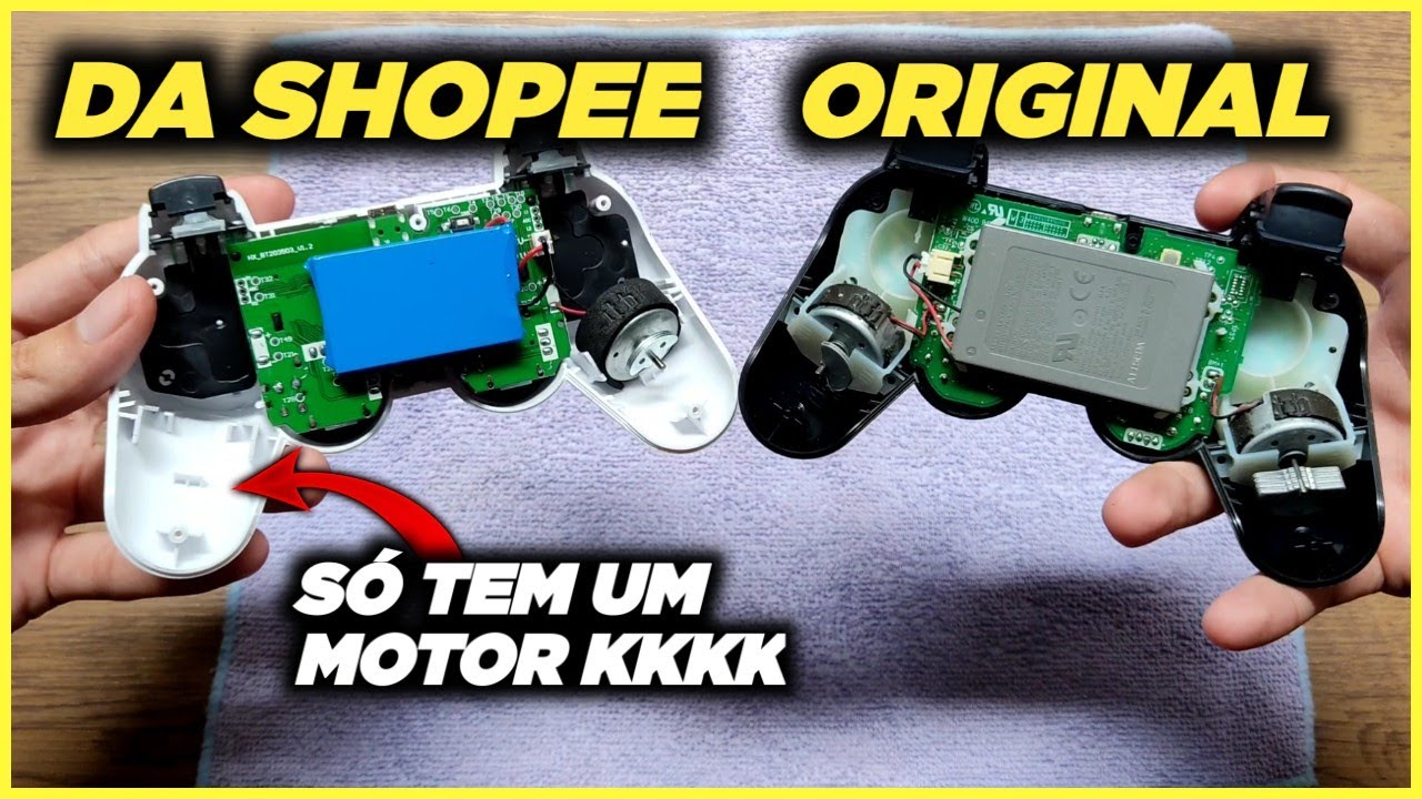 AS DIFERENÇAS BIZARRAS ENTRE OS CONTROLES DE PS3 (DA SHOPEE/ORIGINAL)