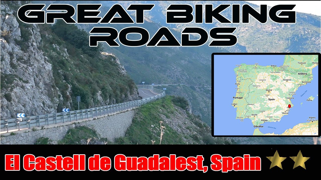 Great Biking Roads: El Castell de Guadalest, Spain – 103km of twisty motorcycling playground.