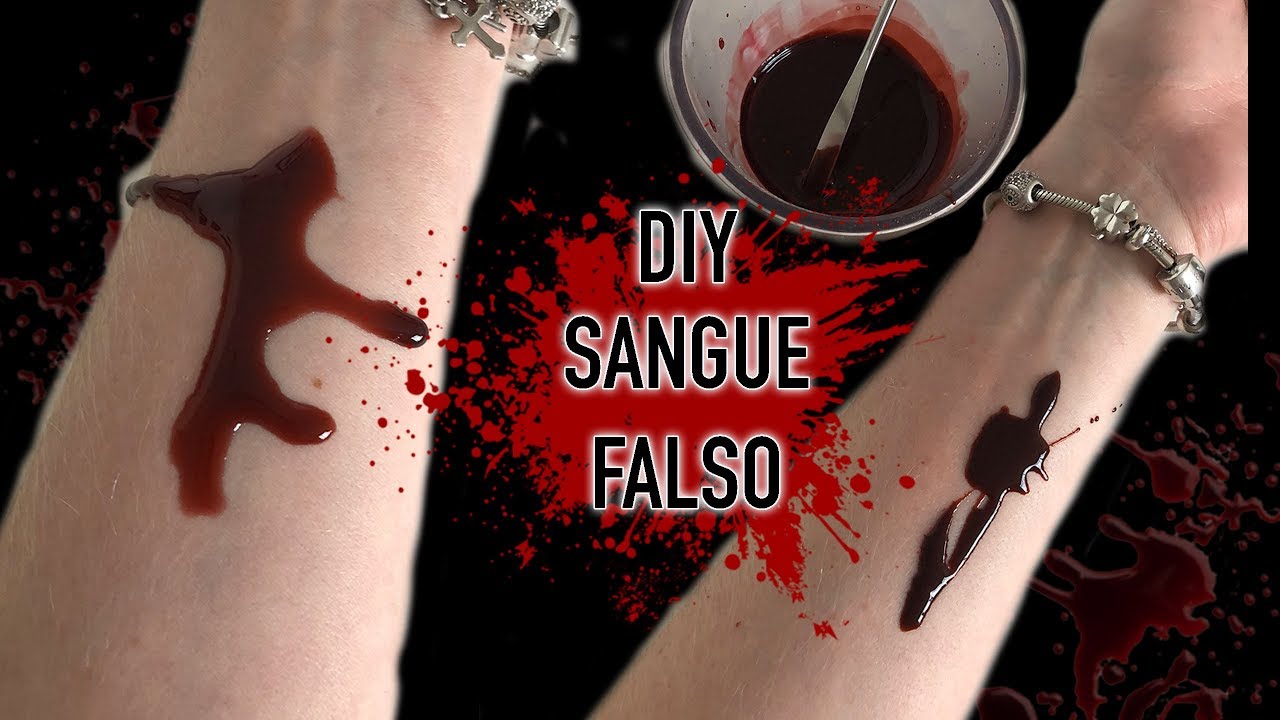 Como fazer  SANGUE FALSO para HALLOWEEN