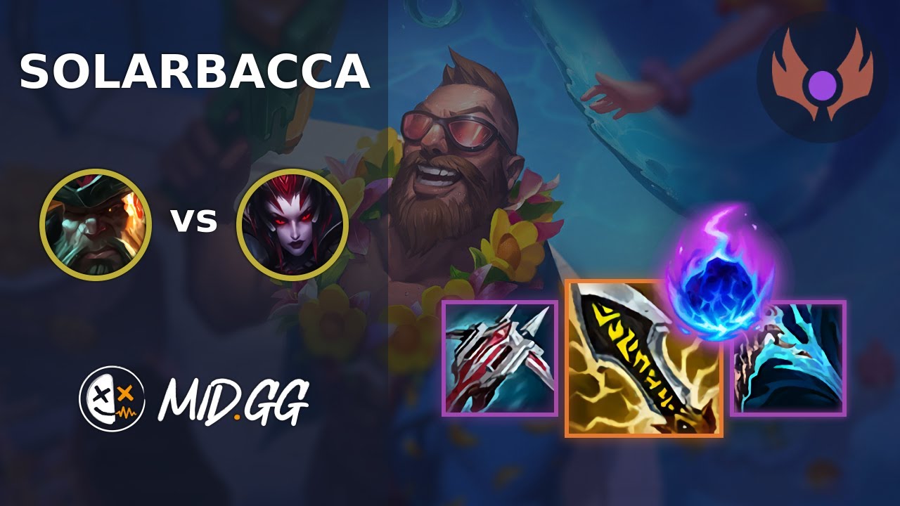 MID.GG: [ solarbacca ] Gangplank TOP vs Elise | NA MASTER | LOL Season 2025