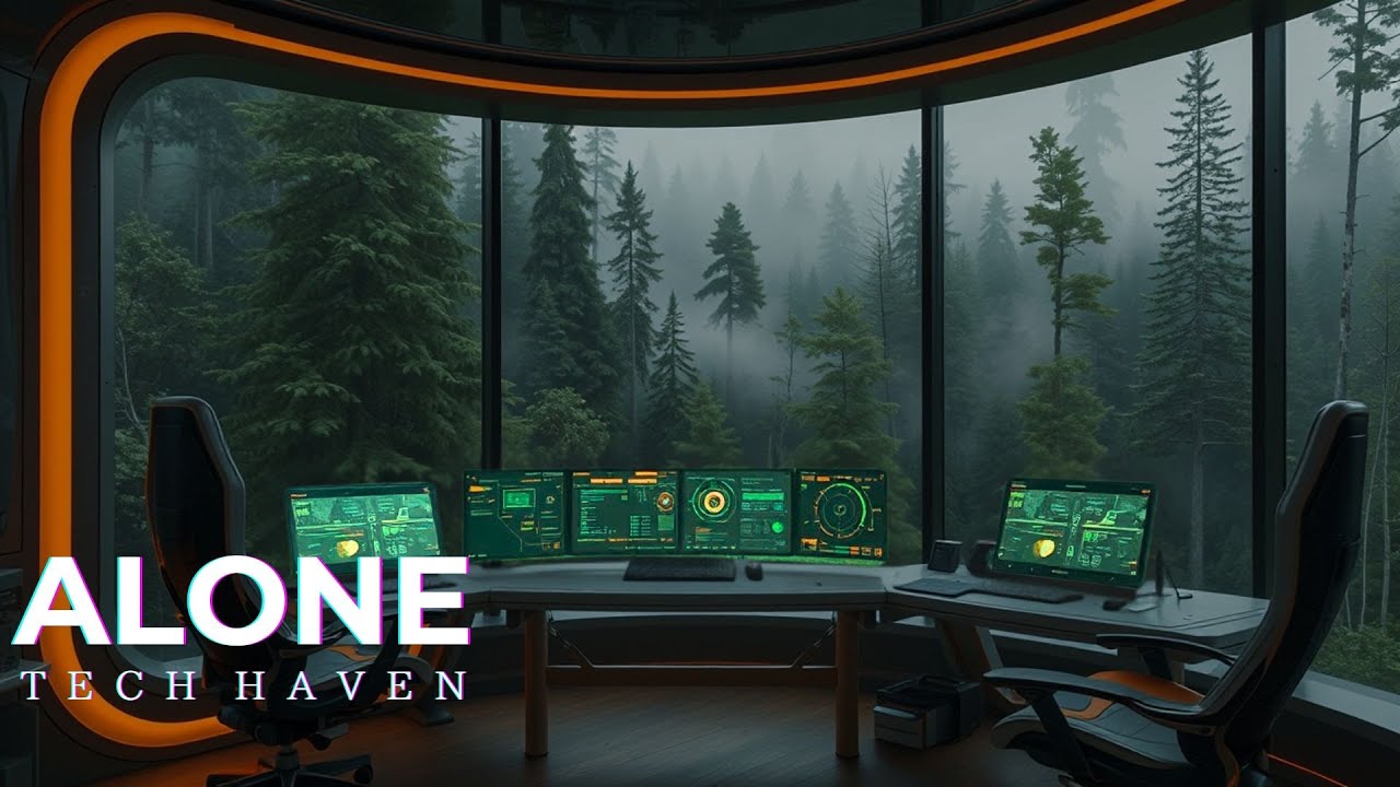 ALONE: Tech Haven | Dark Ambient Focus Music 4K