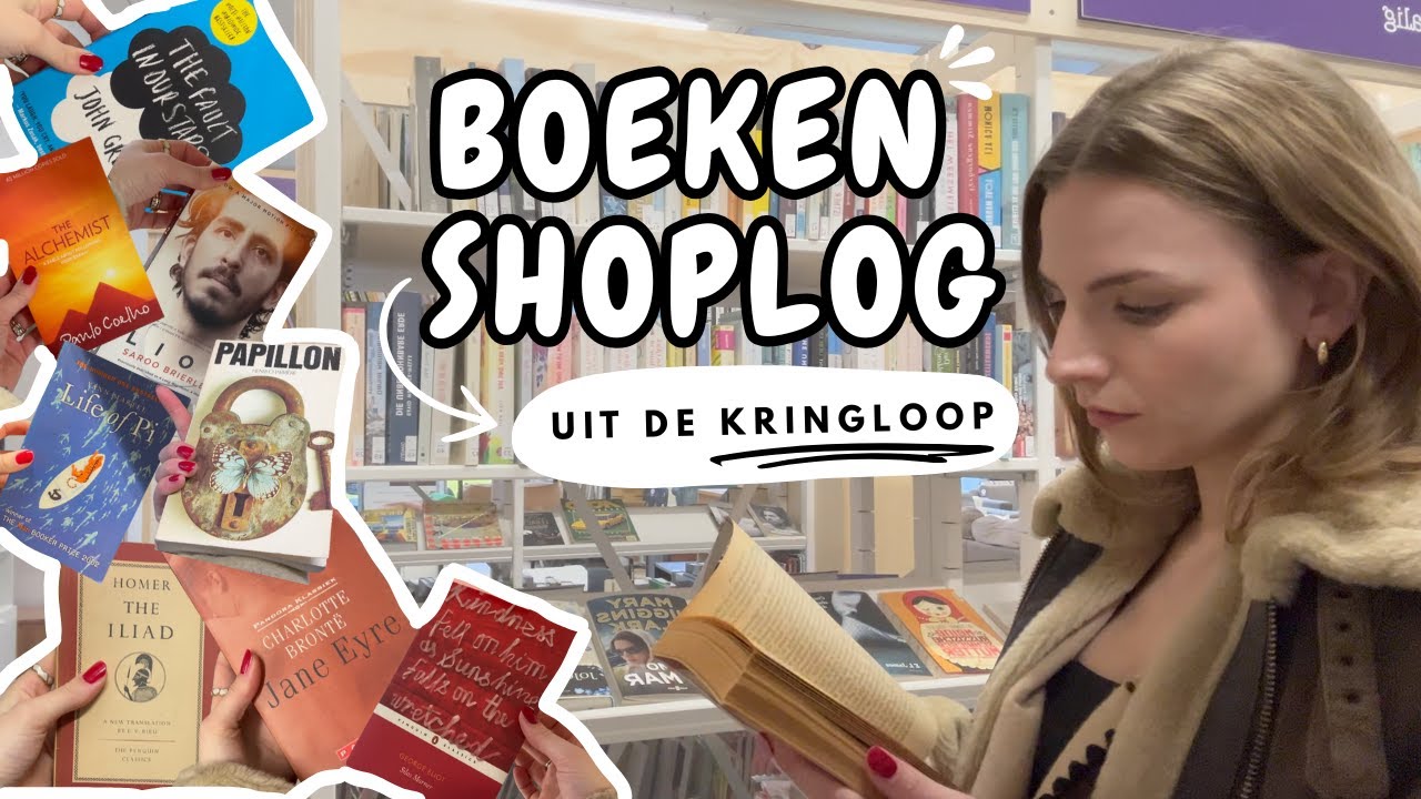 Dit is wat je in de kringloop vindt ♻️📚 | Boeken tour & shoplog (+ meer vondsten)🍀