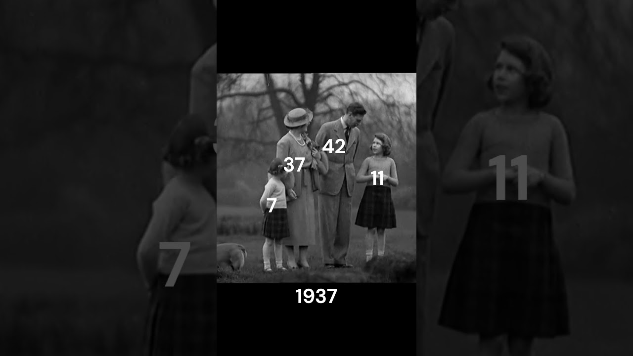 Queen Elizabeth's family in 1937 and 1995 #queen #women #elizabeth
