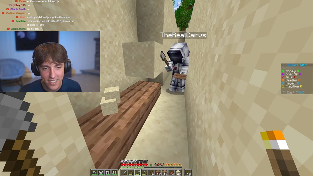 Starting from 0 on Donut SMP with Carvs