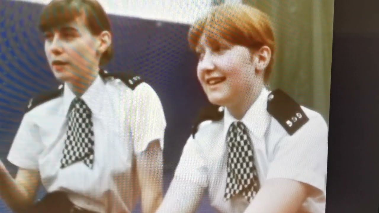 WPCs v male attackers (1980s WPCs during a self defence training exercise).