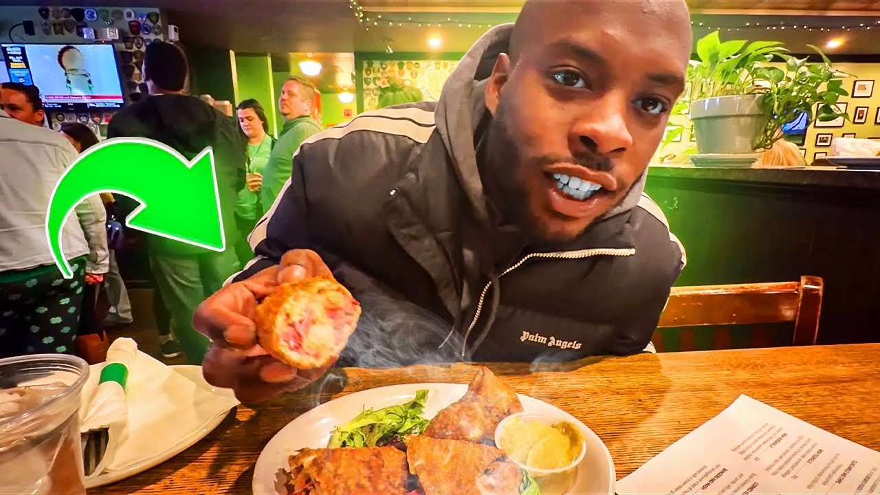 Trying Irish food on st Patrick day🍀