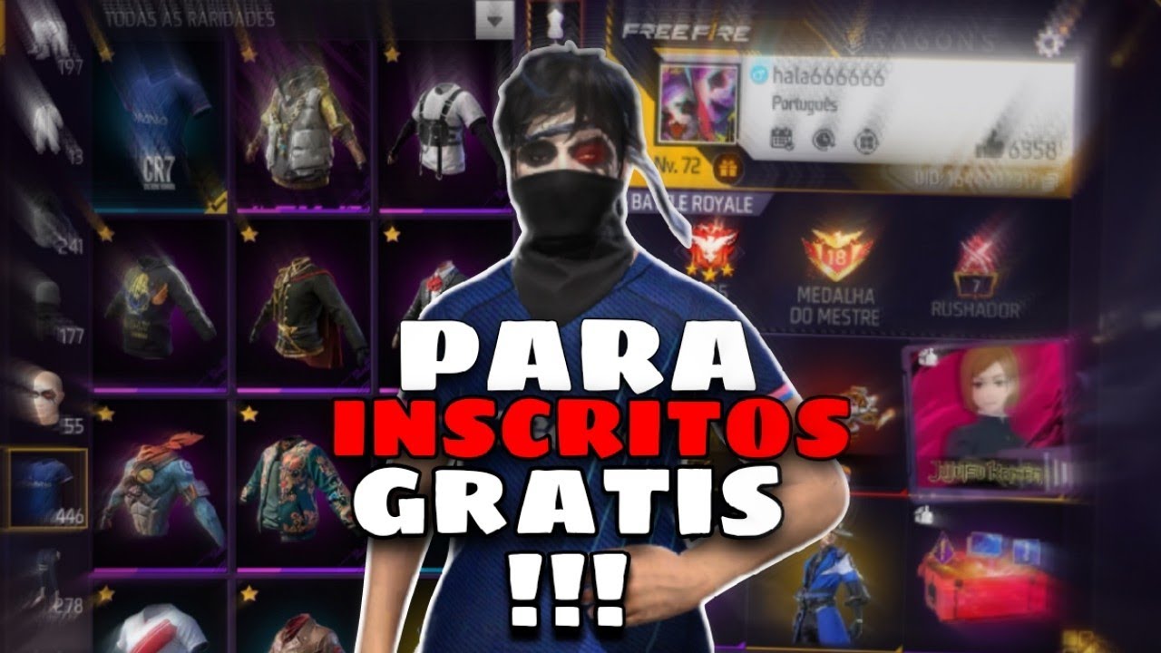 Eu vou DOAR essa CONTA DE FREE FIRE para meus INSCRITOS ! 