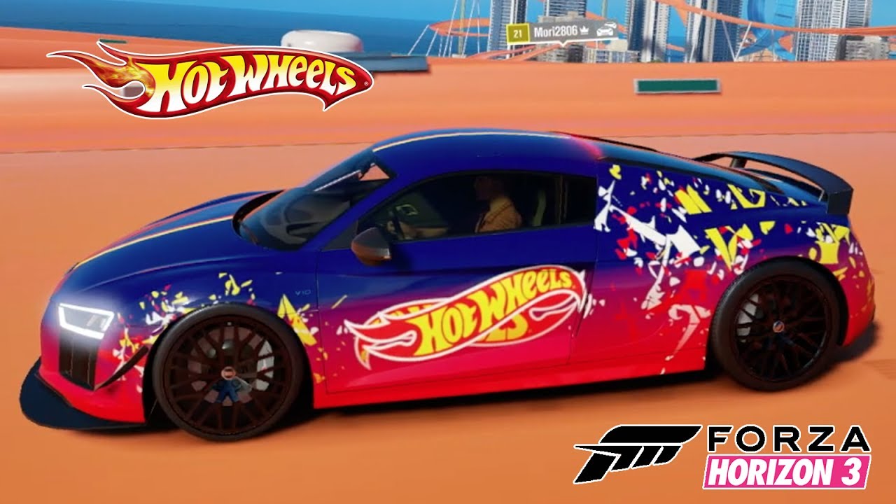 Hot Wheels Carro Audi R8 V10 Plus 2016 - Forza Horizon 3 PC Gameplay