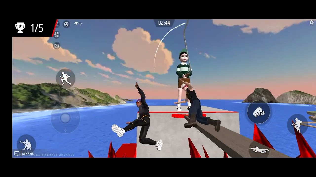 Playing squid game in free fire zero x gamer