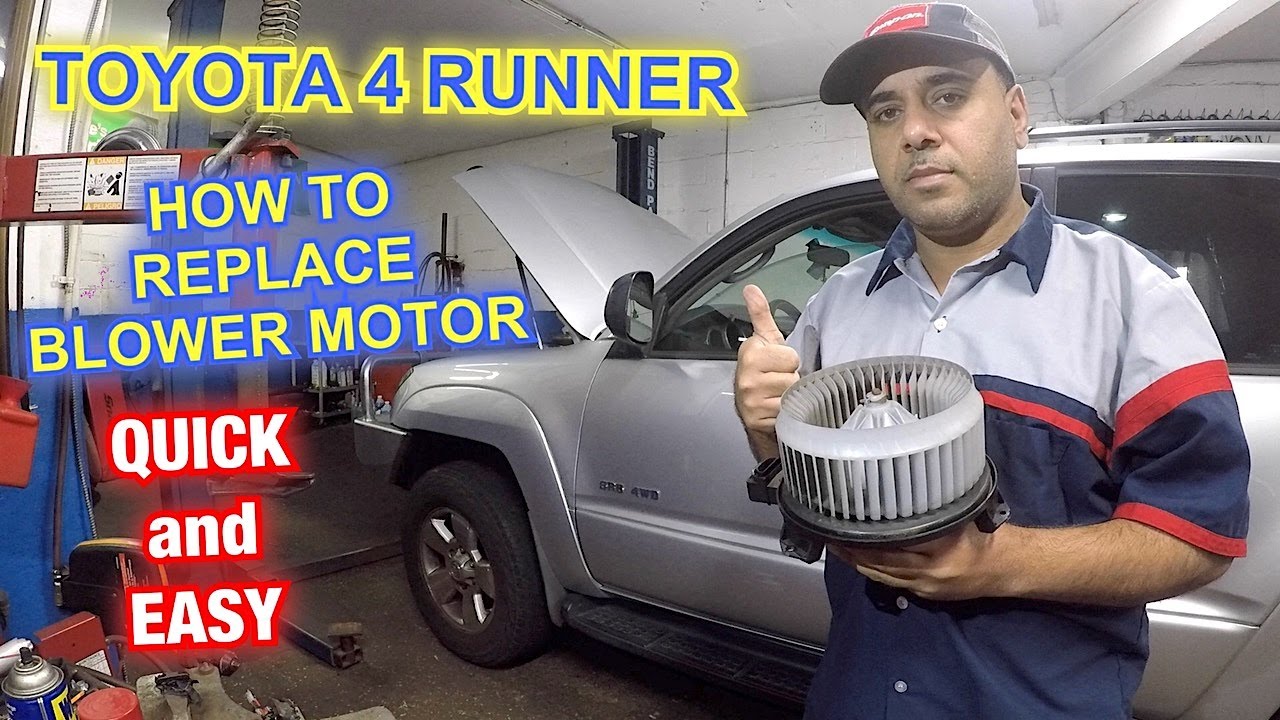 How to remove and replace Blower motor on 2004 toyota 4runner
