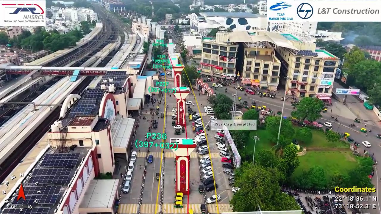 Bullet Train MAHSR-C5 Project Vadodara Gujrat Progress Update Sep-Oct 2025