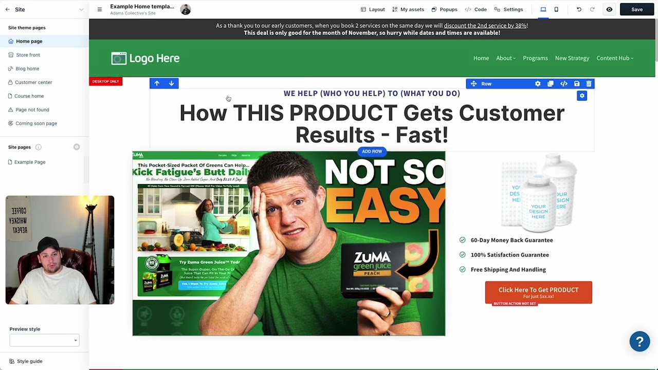 ClickFunnels 2.0 - Professional Services Website Buildout, YES it's possible on CF2.0!