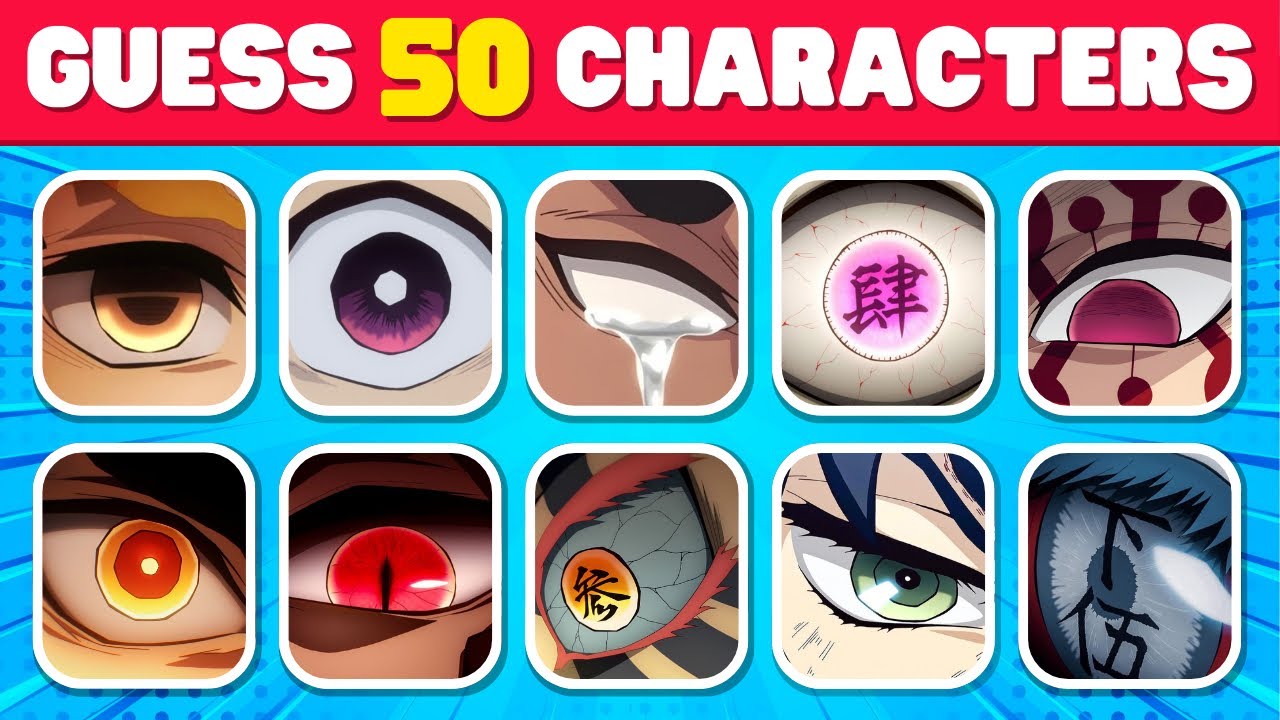 DEMON SLAYER EYE QUIZ 👺⚔️ Kimetsu no Yaiba Season 4 Quiz 🤍