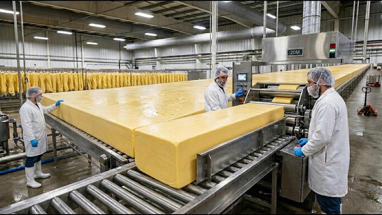 Cheese Manufacturing Process in Factory | How Cheese Is Made