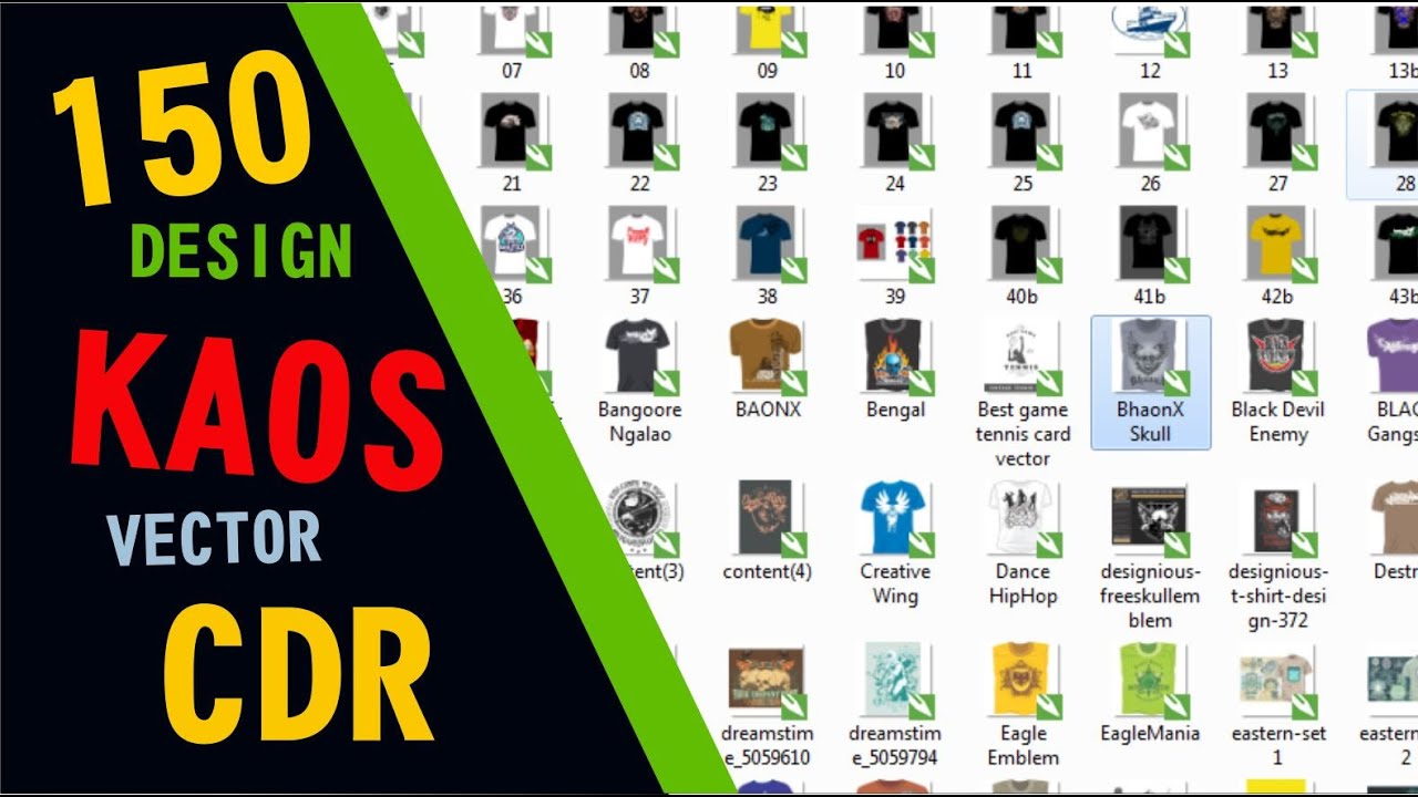DOWNLOAD RATUSAN DESIGN KAOS VECTOR CDR